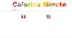 Desktop Screenshot of caloriesminute.com